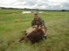 David with an elk cow from a Central Texas Ranch.