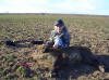 Riley with a North Texas hog.